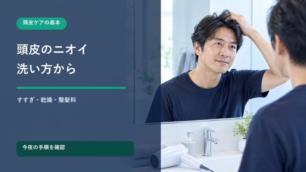 頭皮のニオイが気になるときの洗い方｜シャンプー・乾かし方・整髪料の見直し