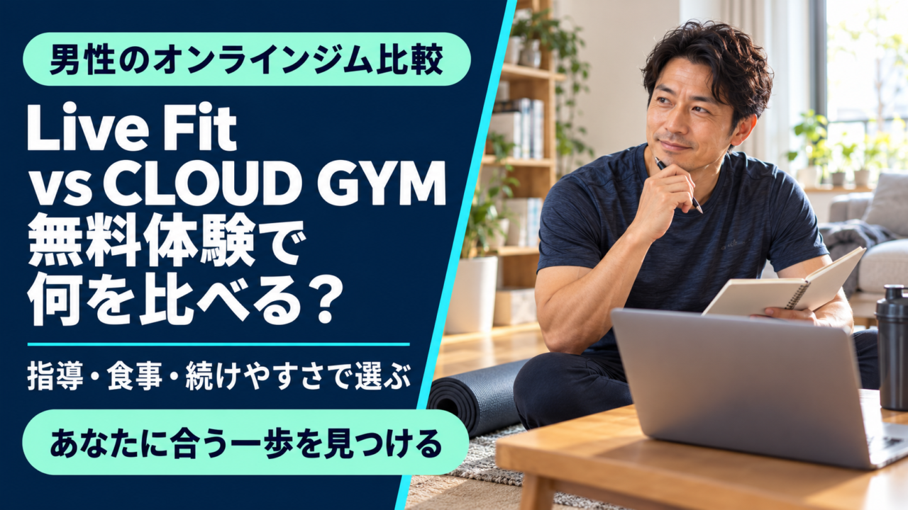 Live FitとCLOUD GYMはどっち？無料体験・指導・続けやすさを比較