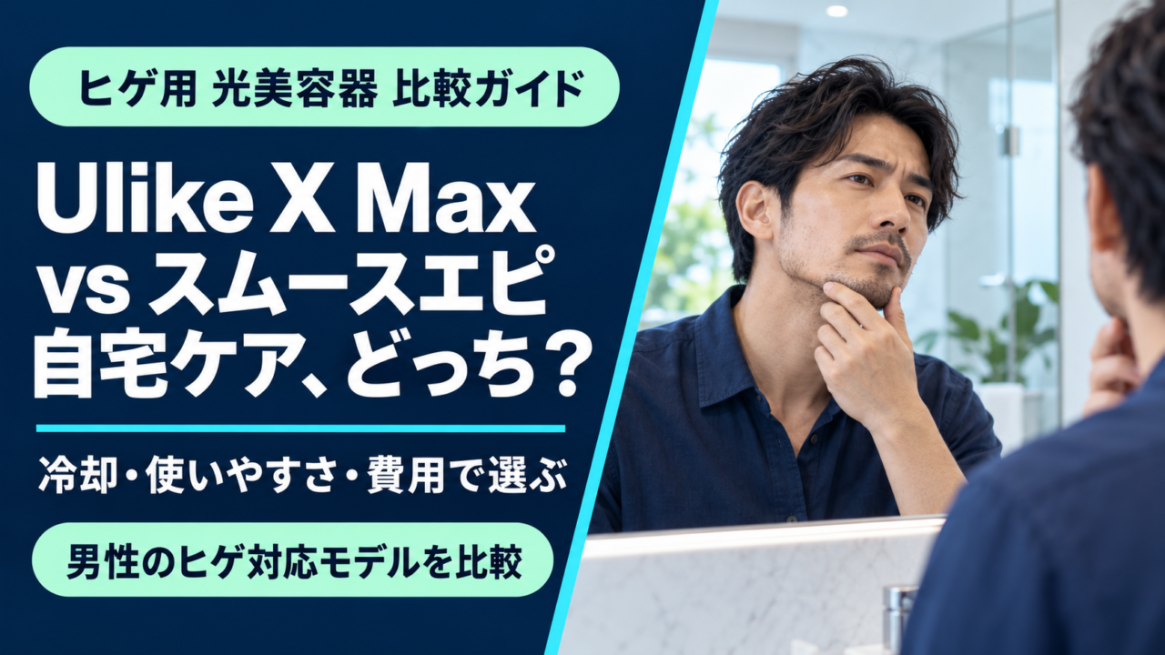 Ulike X Maxとパナソニック スムースエピを比較｜ヒゲ用ならどちらを選ぶ？
